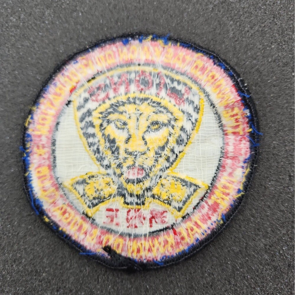 Patch Lion Tae Kwon Do & Yoga Club The World TKD Federation Karate Vintage 1970s - Picture 2 of 2